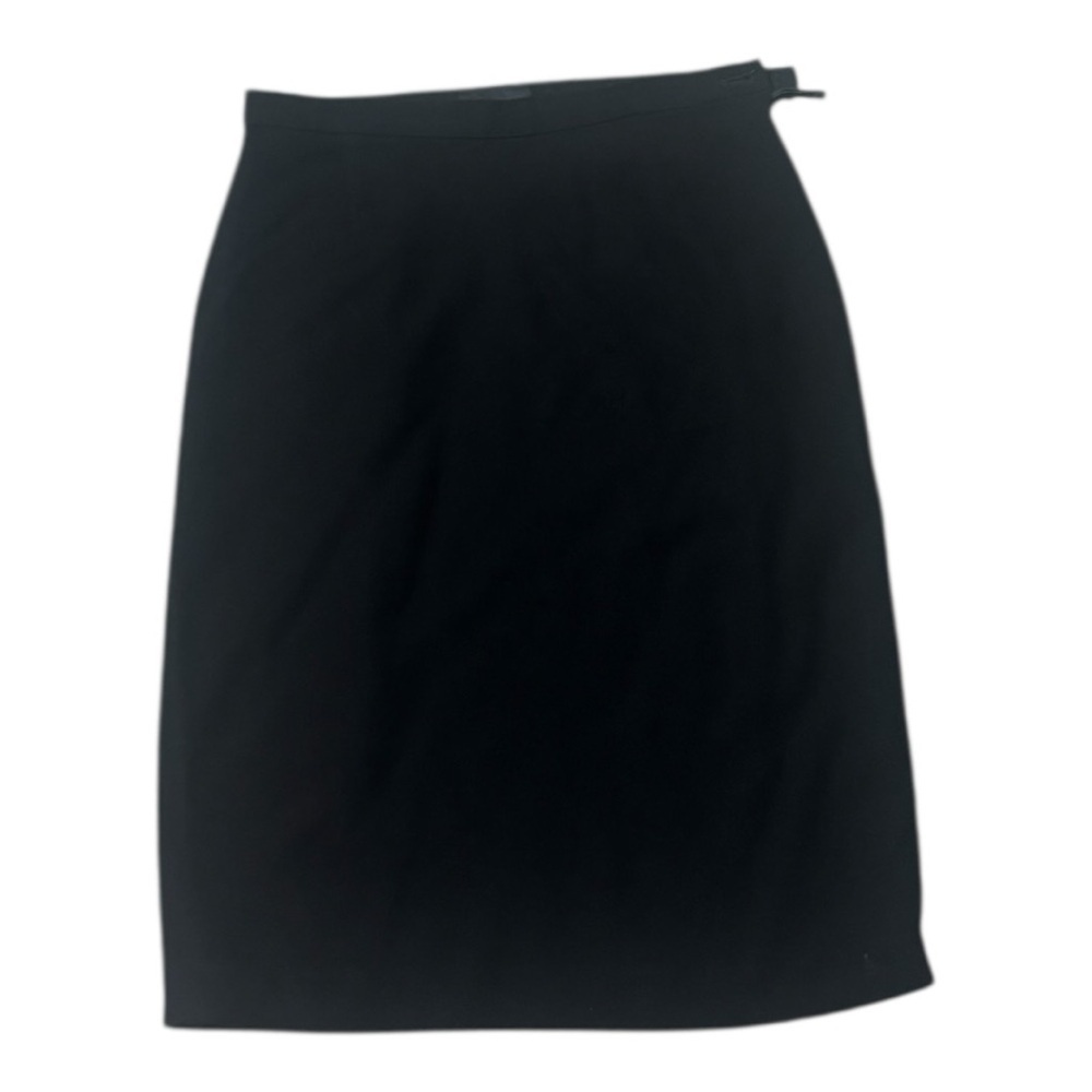 Giorgio Armani Black Wool Knee-Length Pencil Skirt Size 40 S Work Party Classic